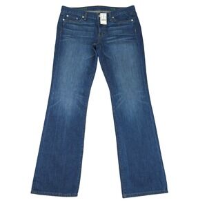 J.Crew‎ Bootcut Jeans Womens 32R Blue Denim Medium Wash New with Tags